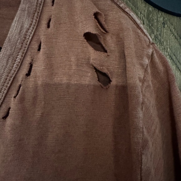 Universal Thread Rust Fringe Crop Top - Picture 3 of 4